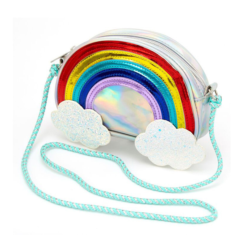 กระเป๋าสะพายข้าง Glitter Shaker Cloud Rainbow